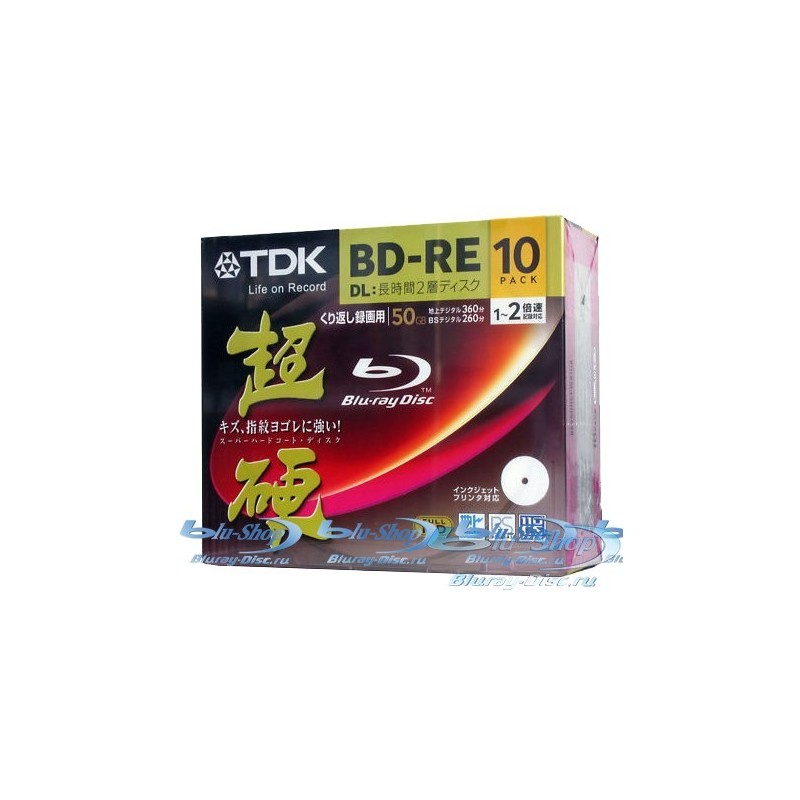 TDK Blu-ray диски BD-RE 50 ГБ 2x 1шт.